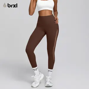 Discount for live Compression Leggings with Breathable Mesh Panels for Women Tummy Control High Waist Workout Athletic Yoga Pants