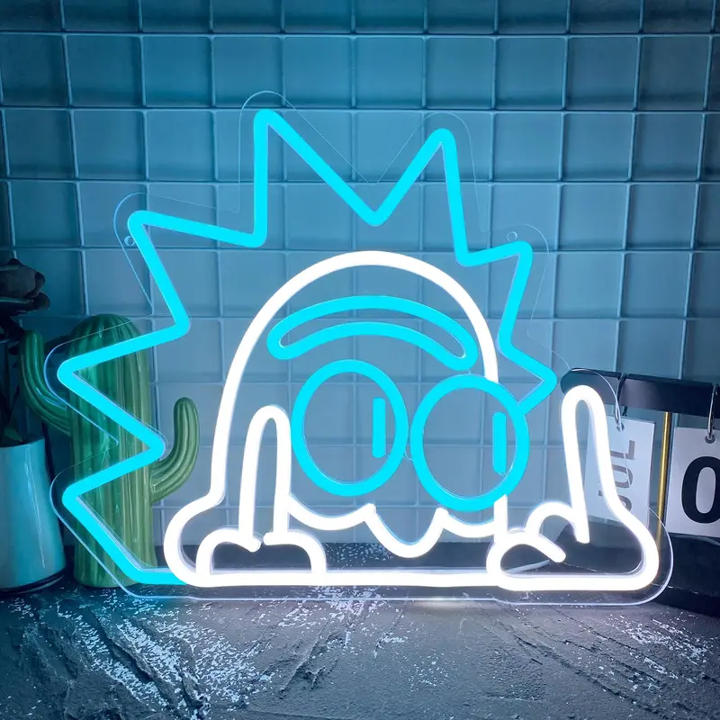 Funny Cartoon Character LED Neon Sign, USB Powered Wall Hanging Sign, Novelty Gag Gift for Friends, Ideal for Bedroom, Man Cave, Game Room & Party, Led Light Up