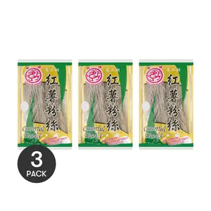 3 Pack DRAGON Sweet Potato Noodles Vermicelli- 340g Each | Gluten-Free, Vegan, Healthy Asian Noodle Alternative