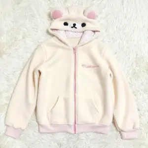 2025 Ropa Mujer Japanese Hoodies Jackets Women's Clothing Bear Ear Hooded Zipper Sweatshirts Fashion Casual Cute Hoodie Tops