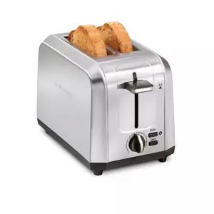2 Slice Stainless Steel Toaster, Extra Wide Slots for Toasting Bagels, Breads, Waffles & More, 7 Adjustable Shade Settings, Removable Crumb Tray, Countertop Kitchen Essentials, 850 Watts