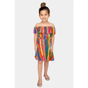 Ainsley Girl's Top and Skirt Set - Rainbow Bright