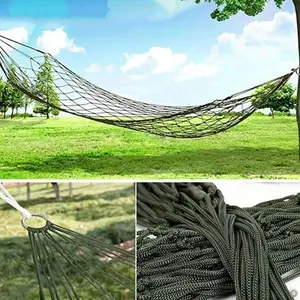 Multifunctional Nylon Hammock Bed, Perfect Choice for Outdoor Relaxation and Garden Leisure, Durable and Comfortable Hanging Chair, Camping Hammock, Swing Hammock