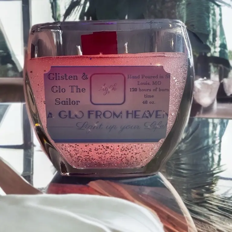 Glisten and Glo The Sailor Luxury Cologne Scented Square Votive Candle