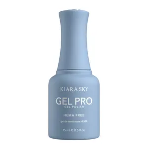 Kiara Sky Gel Pro - Muted Blue HEMA-Free + TPO Free Nail Gel Polish | Intense Pigmentation, Long-Lasting Wear | Finish: Cream 15ml