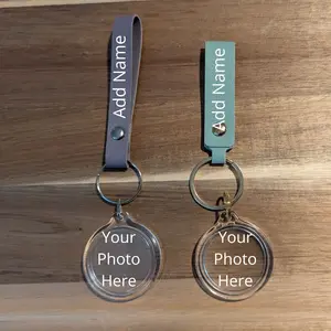 Double Sided Photo Keychain