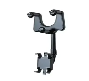 Car Phone Holder Mount 360 Rotation Rearview Mirror Smartphone Support in Car GPS Navigation Bracket for Iphone Samsung Xiaomi VIKEFON