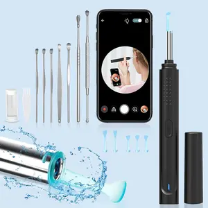 Smart Visual Otoscope Cleaner, 5 Replaceable Silicone Tips, Home Earwax Removal Kit, Built-In Battery, New Condition, Ideal Gift for Parents