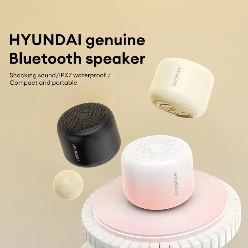 HYUNDAI HY-X6 Portable Bluetooth Speaker,IPX7 Waterproof Type-C, 8