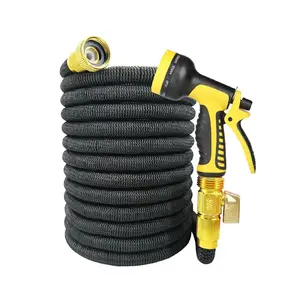High Pressure Car Wash Gun Set, Automatic Retractable Garden Hose Soft Tube, Gardening Watering Hose, Home Use, Garden Hose Nozzle