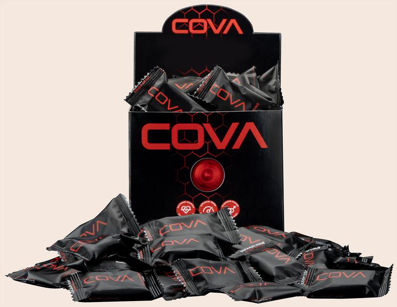 COVA Gourmet Chocolate (1 piece, 4.8g) – Dark Chocolate with Signature Blend | Silky, Decadent Treat with Rich Flavor & Smooth Texture