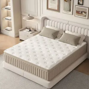 Hybrid Mattress - 10In/14In Memory Foam And Innerspring Mattress, Medium Firm (Not Too Plush Or Firm), Available in 12In King, Queen, Full, Twin Sizes