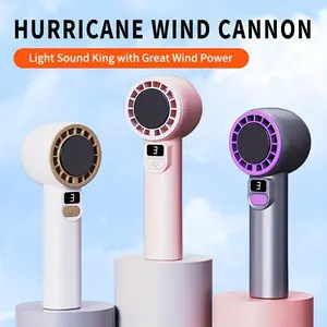 Handheld Fan with Adjustable Speeds, USB Rechargeable, Digital Display, Multiple Colors, Perfect Gift for Home and Office, USB Fans