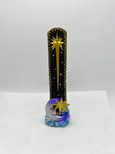 Moon and Star Polystone Incense Burner