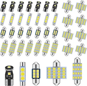Pieces LED Car Bulb Kit T T  mm  mm  mm LED Dome Light Interior Car Lights LED Bulbs for Car Interiors Map Dome Trunk Cargo Door Courtesy License Plate Light