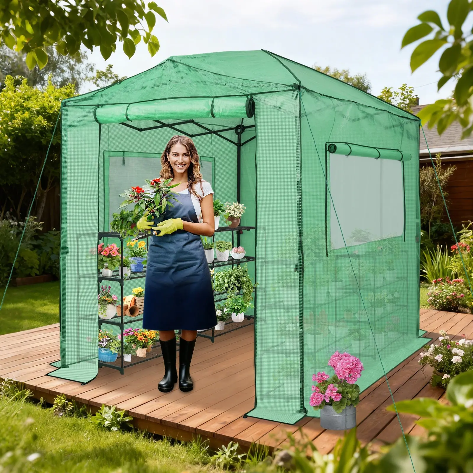 8x6 Easy Setup Pop Up Greenhouse