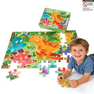 Jumbo Dinosaur Floor Puzzle 60 Large Pieces, Engaging Preschool Learning Toys for Kids 3-8, Ideal Easter Birthday Gift for Boys Girls Jigsaw Puzzles