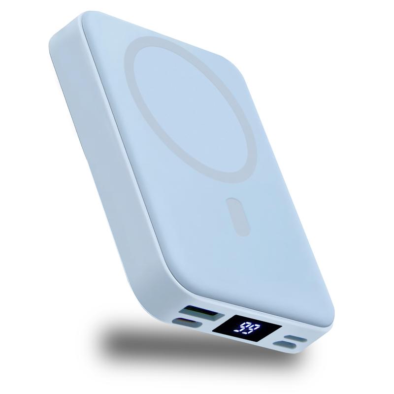 VAISEKE Wireless Power Bank, 10000mAh Magnetic Portable Charger 22.5W PD Fast Charging with Type-C Cable,  Battery Pack QC3.0 LED Display Compatible with iPhone 17/16/15/14/13/12 Pro/Mini/Pro Max