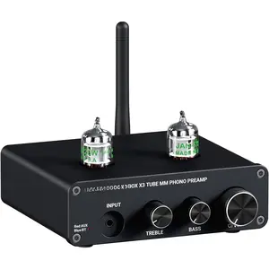 Box X3  5.0 Phono Preamp Turntable Preamplifier 5725W Tube for MM Phonograph Mini Stereo Hi-Fi Pre-Amplifier for   Record Player Sound System
