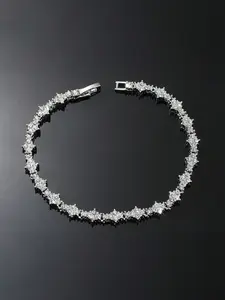 Hip-hop Style Tennis Bracelet, Elegant Fashionable Accessories for Men and Women, Classic Sparkling Cubic Zirconia Commemorative Gift for Birthdays, Anniversaries, Exquisite Trendy Bracelet, Jewelry Bracelet, Bling Stylish Accessory