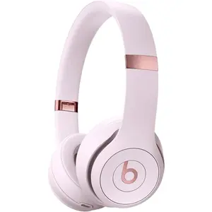 REFURBISHED Beats Solo 4 Wireless On-Ear Bluetooth Headphones Ultra-Lightweight Comfort Apple & Android Compatible - Cloud Pink - Premium
