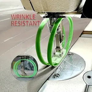 Industrial sewing machine double roller presser foot, suitable for artificial leather and thin fabrics, compatible with coated knit fabrics, features an adjustable pressure lever, sewing machine accessories, sewing tools, sewing machine presser foot, suit