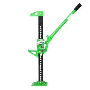 Garvee 33 Inch Farm Jack - 6600 Lbs/3 Ton Heavy Duty Steel Ratcheting Off Road Utility Jack with Adjustable Height 5.12''-26'', Safety Lock Pins for ATV, UTV, Truck, SUV, Tractor - Green