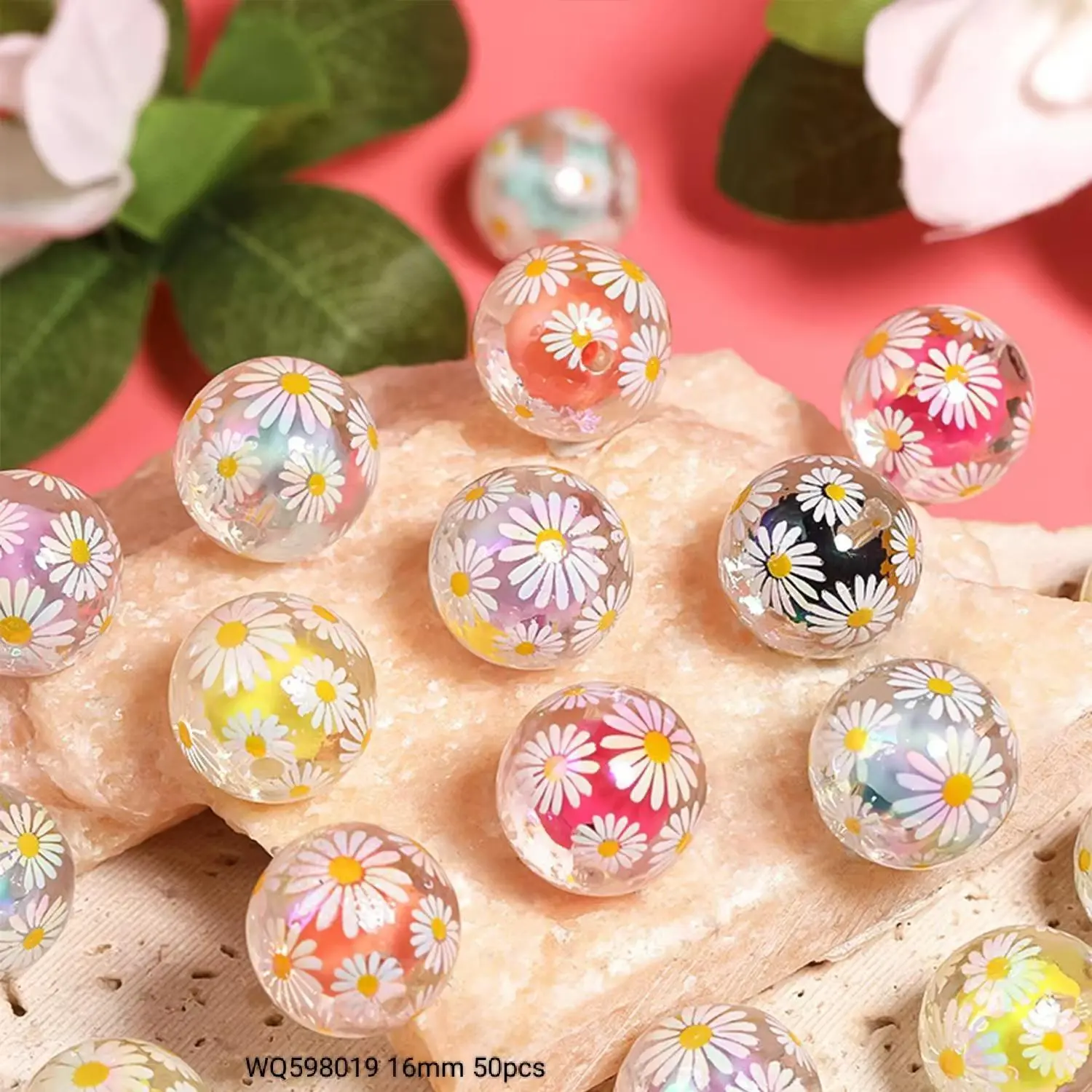 WQ598019 16mm 50pcs Little daisy 