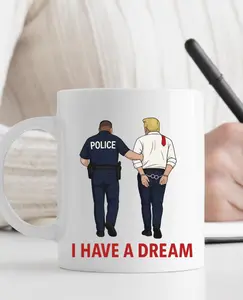 Anti Trump Coffee Mug, I Have a Dream FDT Mug, Hidden Message Coffee Cup, subtle FDT Resistance 11 oz