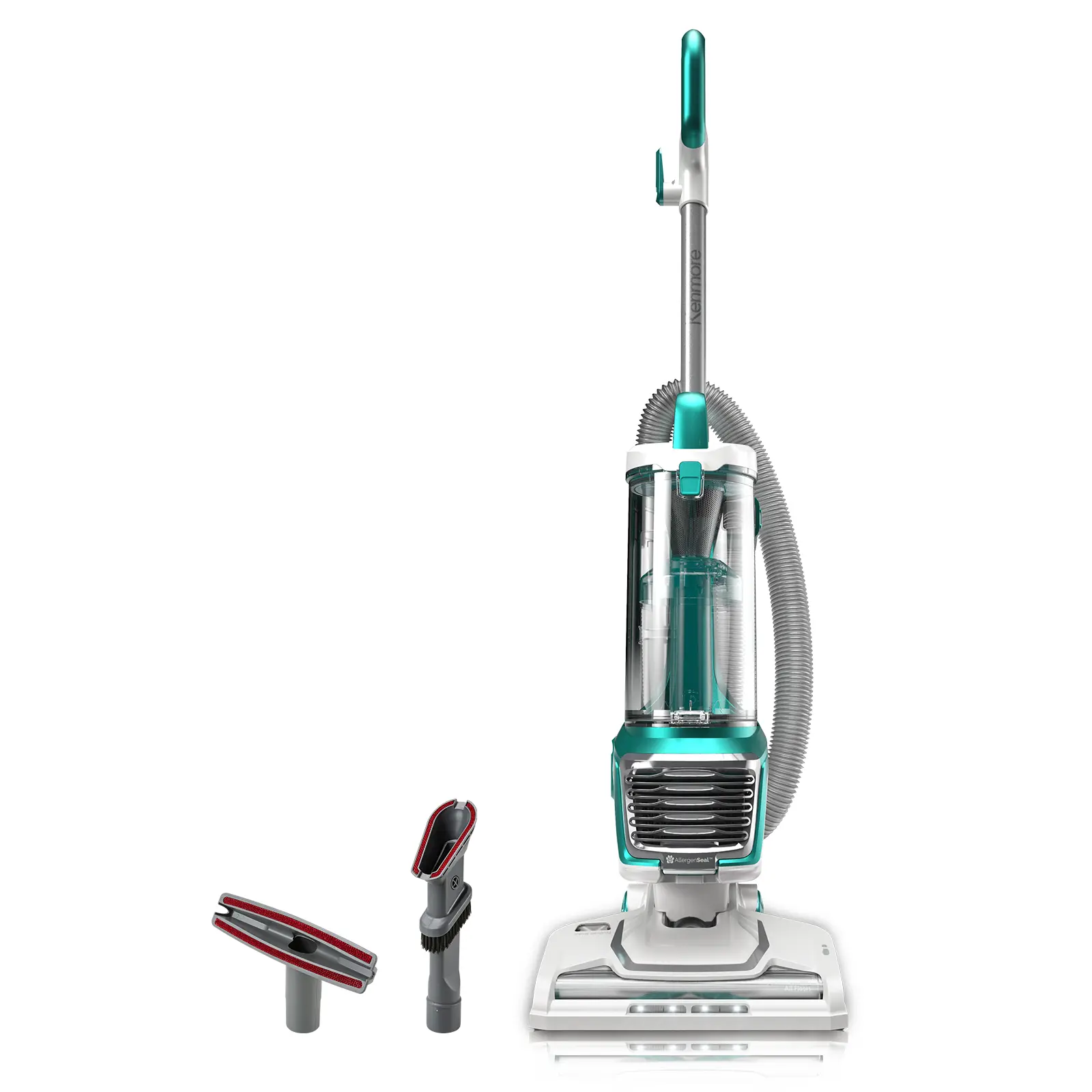 Kenmore DU2012 Corded Bagless Upright Vacuum Cleaner - 2-Motor Power Suction, Under 14 lbs Lightweight, Multi-Floor Cleaning (Carpet, Hardwood), 10’ Hose, HEPA Filter, 2 Attachments (Dirt Brush), Extended Reach, Maneuverable Pet Hair Tool, US Plug, 1200W