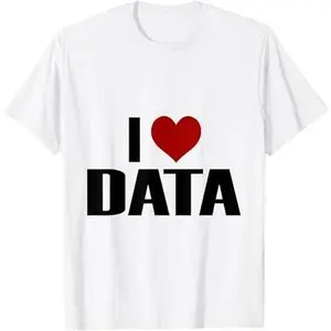 I Love Heart Data Programming Computer T-Shirt