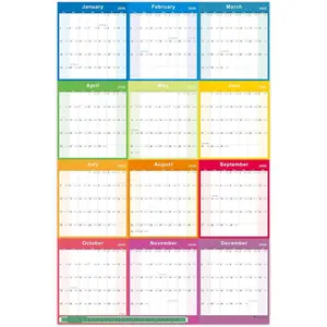 2026 Yearly Wall Calendar - annual calendar 2026, 2026 Yearly Wall Calendar&Planner with Thick Paper, January 2026 - December 2026, X Large, 34.7" x 22.8", 2026 Yearly Planner (Yearly Wall Calendar)
