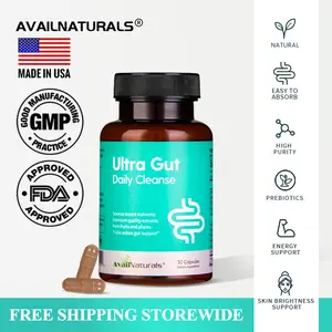 3PCS-Ultra Gut | Colon Max | Adult Gut Cleanse | Senior Colon Cleanse | Senna Capsules & Psyllium Husk Capsules | AvaiNaturals  -Edible, Healthcare Dietary Vitamin Fitness