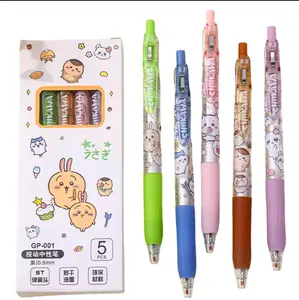 Kawaii Chikawa Hachiware Usagi Black Ink Gel Pen – Cute Kawaii Anime Character Pencil for School or Gifts