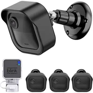 All- Blink Outdoor Camera Mount, Compatible With Outdoor (4th & 3rd Gen), 360  Adjustable Wall Mount With Sync Module Mount, Cameras Not Included (3Pack, Black)