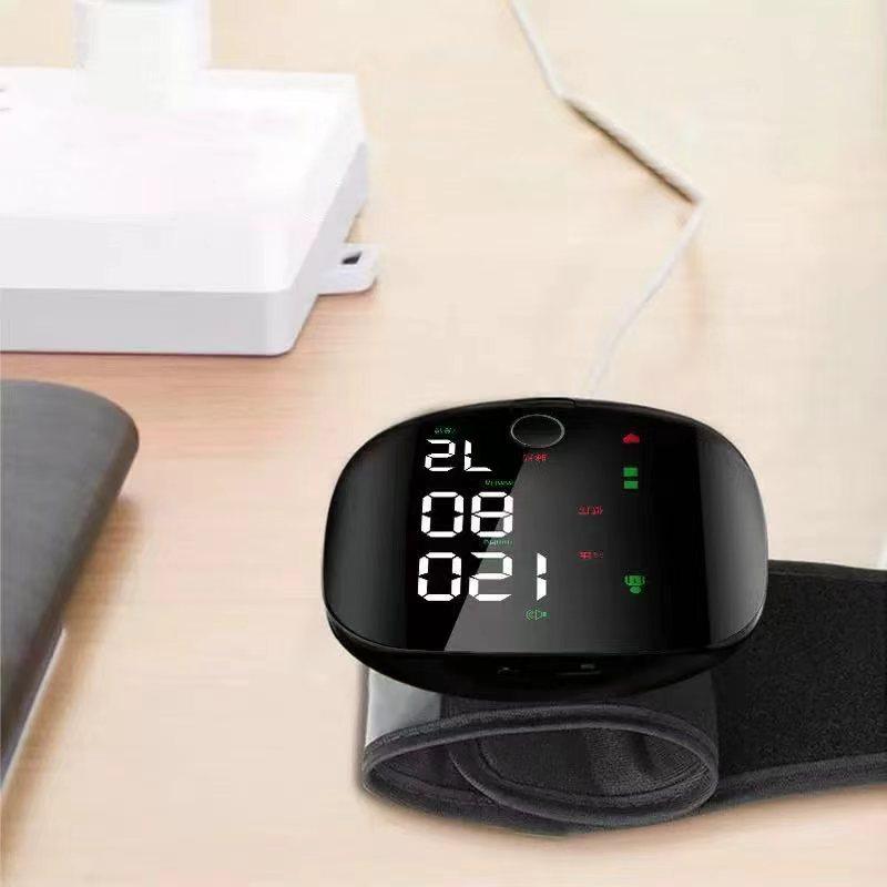 Rechargeable Wrist Blood Pressure with LED Touch Screen, Voice Broadcast & 99x2 Memory Made Simple. Accurate Home Bp Tracking