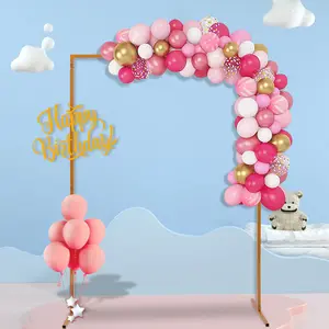 Party Event Decor Wedding Square Arch Frame Flower Balloon Backdrop Stand Rack Butterfly Light