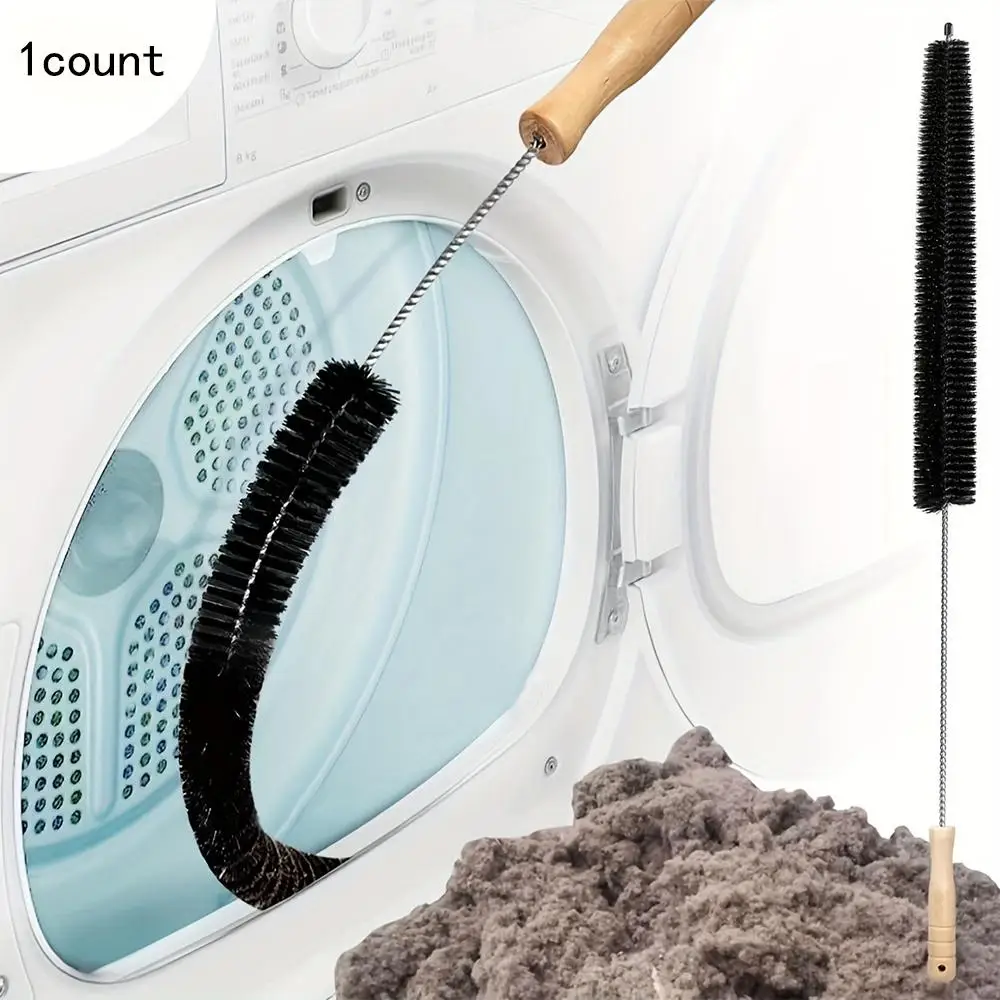 Dryer Exhaust Cleaning Tool Set, Manual Cotton Brush & Flexible Gap-Brush & Washing Machine Brush, Specialty Hand Tools for Bathroom & Kitchen Use, Cl
