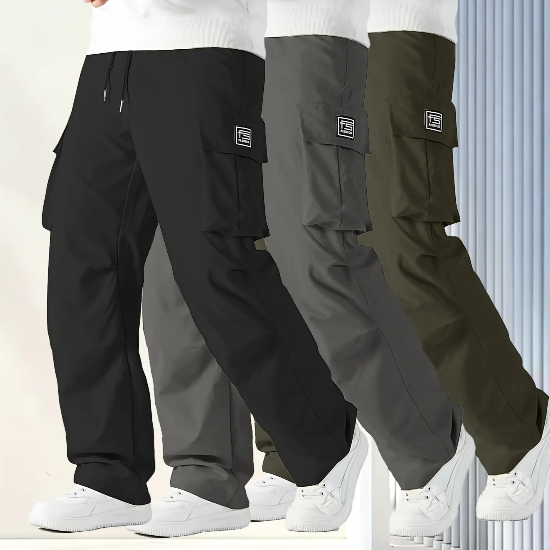 Black + Gray + Army Green