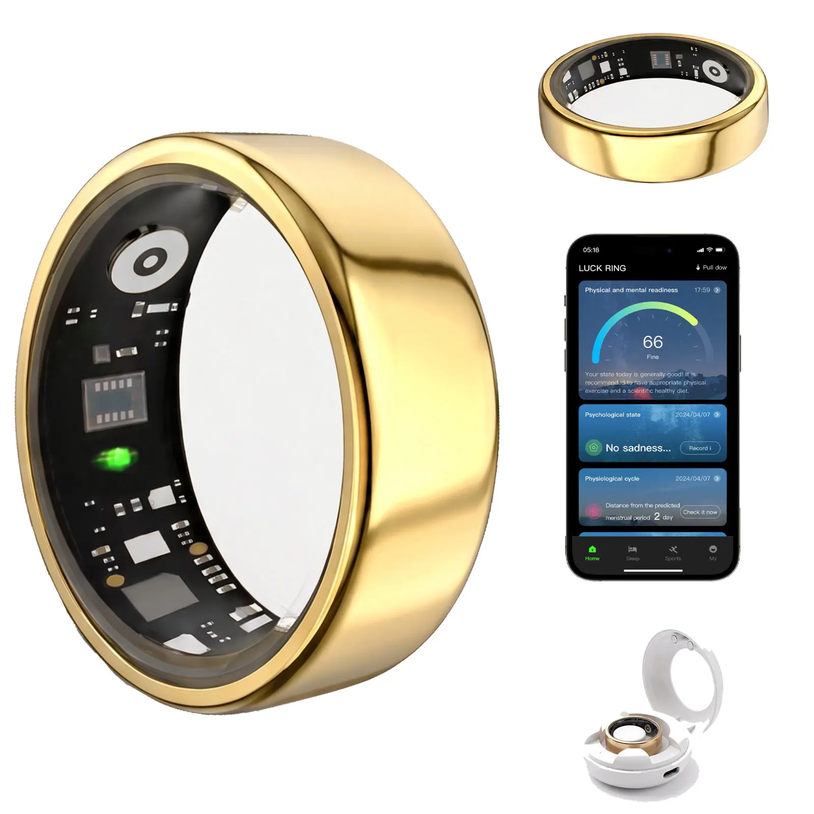 2026  Smart Ring for Women & Men, Lightweight Fitness Tracker Ring, Sports Technology Wearable, Activity & Sleep Tracking, Stylish Smart Ring Gift for Adults