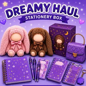 Dreamy Sealed Blind Stationery Boxes, Collectible Figurine Haul with Home Decor, Anime Action Figure Set, Soft Adorable Realistic Multi-Jointed Figures