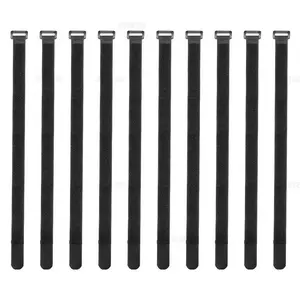 Reusable Velcro cable tie set, durable nylon cable ties, adjustable length cable securing straps, anti-slip and anti-breakage cable management tool, suitable for various cable management scenarios.