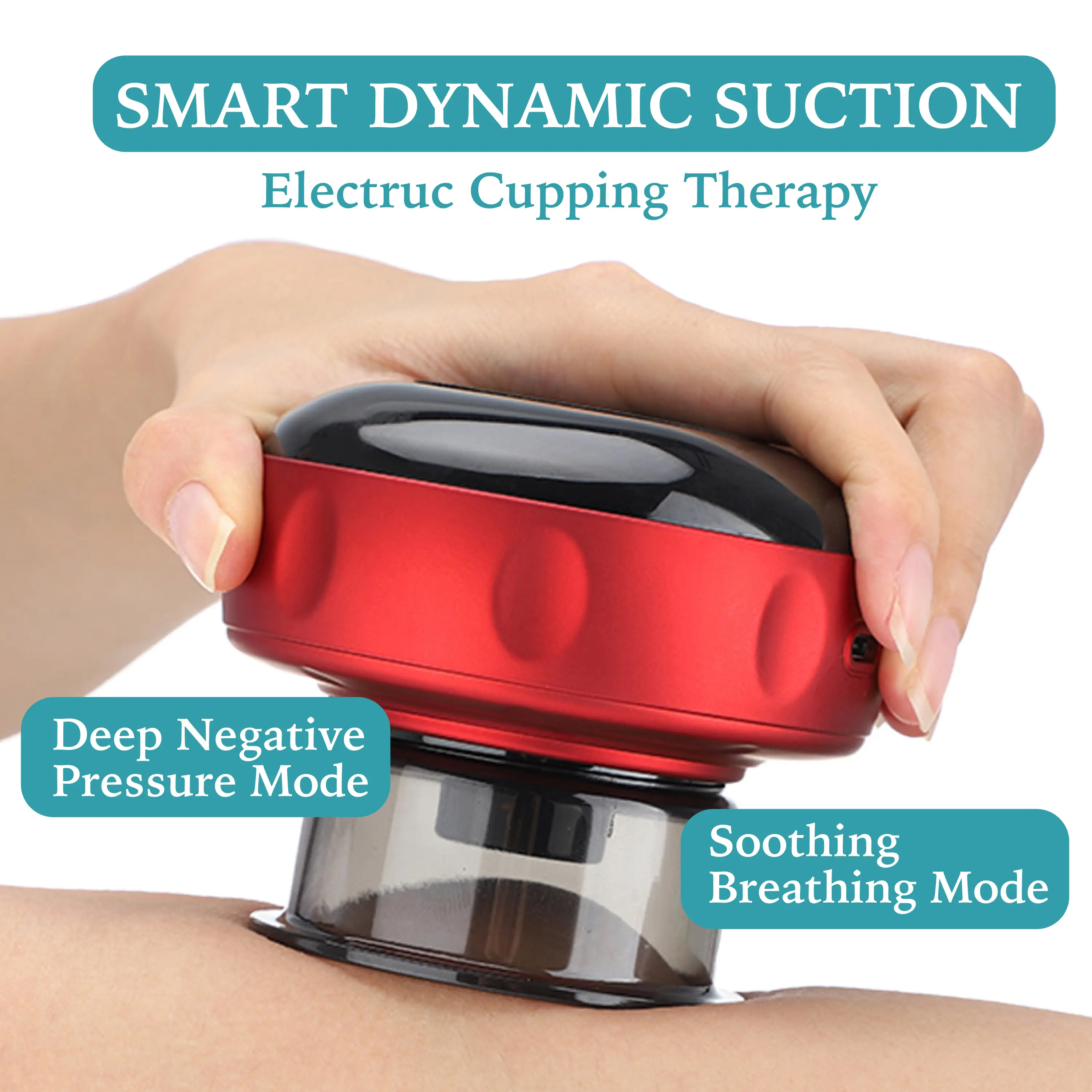 Toyshi 4 in 1 Smart Cupping Therapy Massager, Muscle Soreness Relief, Dynamic Cupping Therapy Electric Massage Device and Vacuum Therapy Machine, Portable Electric Cupping Kit