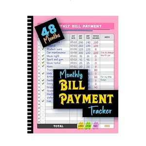 1 Monthly Bill Payment Tracking Notebook -48 Month Checklist Organizer, Suitable for Adults, Bill Record Management, Family Financial Management Tool, Savings Ledger