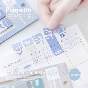 Reusable Sticky Notes, Marking Index Tabs, Adhesive Note Stickers for Organizing Pages, Creative Bookmark Labels, Easy Tear-Off Design
