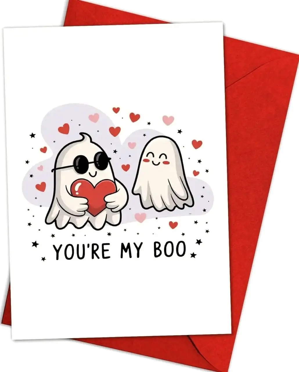 Funny Halloween Wedding & Engagement Card  | Spooky Romantic Card for Couples | Perfect Gift for Him, Her, Anniversary, Valentine’s & Boo Basket, Funny Greeting Card