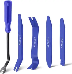 AXELECT 5 Pack Trim  Kit, No Scratch Plastic  Tool Kit,Auto Trim Tool Kit  Tools, Panel Door Window Tools Kit,Fastener Removal Interior Trim Tools