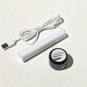 G Nails ProTouch Kit ,30g Solid Nail Glue for Press on Nails, Gel-strong Hold,with Handheld UV Lamp