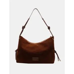 Suede Large Shoulder Bag - Fashionable Large Tote for Women - Women's Suede Purse