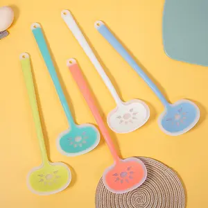 Silicone Spatula Spoon Set, Nonstick Spatula, Non-Stick Kitchen Utensils, Long Handle Half Transparent High Heat Resistant, Ideal for Frying and Serving Soup, Silicone Cooking Spoons